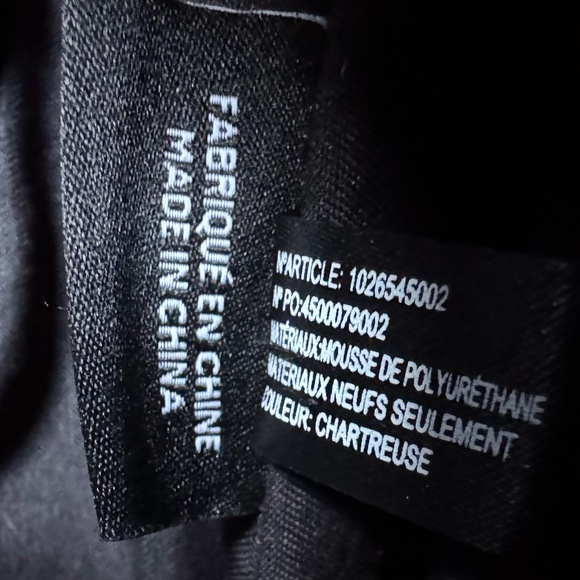 Tracker Quilted Tote Bag, Airline Personal Item, RFID inside pocket, Chartreuse - Picture 11 of 11